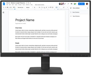 Lenovo ���m�{ �t��HD�Ή� 21.5�^���C�h�t���f�B�X�v���C ThinkVision S22-4e (�u���b�N/3�N�ԃt���ۏ�/IPS) 64CBKAR6JP
