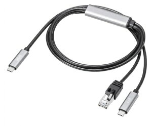 TTvC USB-C LANϊP[u PD100W Gigabit 1Gbps 1m }[d hCosv KB-SL6CLANPD1BK