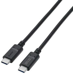 ELECOM �G���R�� USB Type-C to USB Type-C�P�[�u��/�X�^���_�[�h/�ő�240W/1.5m/�u���b�N MPA-CCPE15BK