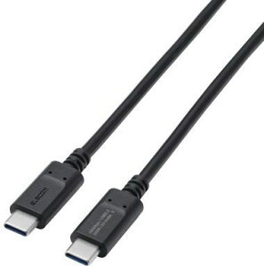 ELECOM �G���R�� USB Type-C to USB Type-C�P�[�u��/�X�^���_�[�h/�ő�240W/2.0m/�u���b�N MPA-CCPE20BK