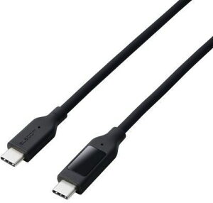 ELECOM �G���R�� USB Type-C to Type-C�P�[�u��/�V���R��/�d�̓f�B�X�v���C�t/PD�Ή�/�ő�240W/1.0m/�u���b�N MPA-CCW10BK