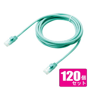 ELECOM �G���R�� ��������120�Z�b�g CAT6���� Gigabit���炩LAN�P�[�u�� 3m �O���[�� LD-GPY/G3