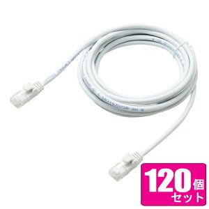 ELECOM �G���R�� ��������120�Z�b�g CAT6���� Gigabit���炩LAN�P�[�u�� 3m �z���C�g LD-GPY/WH3