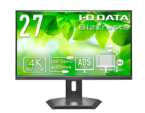 I�EO DATA �A�C�E�I�[�E�f�[�^ 4K�Ή� 27�^���C�h�t���f�B�X�v���C/HDMI�ADisplayPort�AUSB Type-C/�u���b�N/�X�s�[�J�[ LCD-CU272D-F