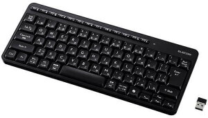 ELECOM �G���R�� �L�[�{�[�h/����2.4GHz/�É�/�~�j�T�C�Y/�����u������/�u���b�N TK-QT11MDMBK