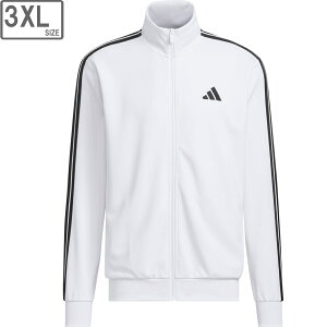 adidas �A�f�B�_�X �y�����Y�z�X���[�X�g���C�v�X ���M�����[�t�B�b�g �_�u���j�b�g �g���b�N�g�b�v DH100 �yJ/3XL�T�C�Y�z �y�z���C�g�z