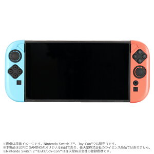 LEPIC GAMING ���s�b�N�Q�[�~���O DGN-LPG-FULCASE-SW2-NE PITA FULL COVER GRIP CASE SWITCH 2(TM)��p�n�[�h�J�o�[�P�[�X Neon �s�^�E�t���J�o�[�O���b�v�P�[�X