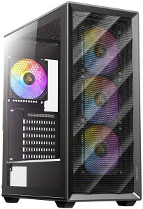 Antec �A���e�b�N ARGB�t�@��4�W�����ڂ�ATX�Ή��~�h���^���[PC�P�[�X �u���b�N AX85 ARGB