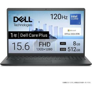 �y�����s�z DELL �f�� Office�t��15.6�^�m�[�gPC (Core 3 100U/8GB������/512GB SSD/OF H&B2024) DC15250 ND25-FWHBB �y�����w��s�z �y��U�E����s�z