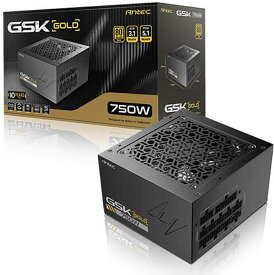 Antec アンテック 80PLUS GOLD 認証取得 高効率高耐久電源ユニット 750W GSK750 V2 ATX3.1