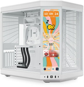 HYTE 14.9�C���`�^�b�`�t�����p�m���}�K���X����PC�P�[�X �X�m�[�z���C�g Y70 Touch Infinite Snow White