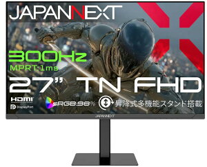 JAPANNEXT �W���p���l�N�X�g �t��HD�Ή� 27�^�Q�[�~���O�t���f�B�X�v���C/HDMI×2�ADP×2/�X�s�[�J�[/2�N�ۏ�/�������� JN-T27G300F-HSP