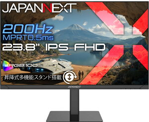 JAPANNEXT �W���p���l�N�X�g �t��HD�Ή� 23.8�^�t���f�B�X�v���C/HDMI×2�ADP×1/�u���b�N/�X�s�[�J�[/2�N�ۏ� JN-IPS238G200F2-HSP