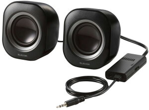 ELECOM �G���R�� �R���p�N�g�X�s�[�J�[/6W/AC�d��/�u���b�N MS-P08A2BK