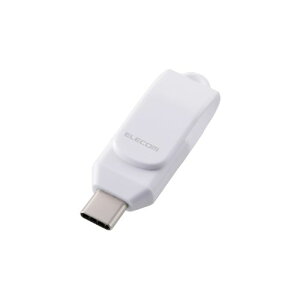 ELECOM �G���R�� USB������/USB3.2(Gen1)/Type-C/��]��/32GB/�z���C�g MF-CEU3032GWH