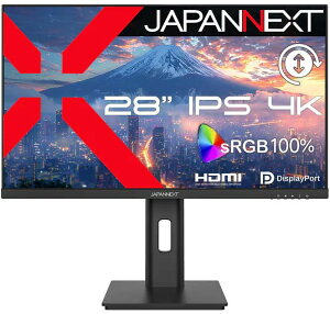 JAPANNEXT �W���p���l�N�X�g 4K�Ή� 28�^�t���f�B�X�v���C/HDMI×2�ADP×2/�u���b�N/�X�s�[�J�[�L/2�N�ۏ� JN-IPS28U2-HSP �P�i�w���̂݉i���ꏤ�i�ł���Ε����w���j �N���W�b�g�J�[�h ���������