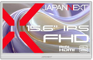 JAPANNEXT �W���p���l�N�X�g �t��HD�Ή� 15.6�^�t���f�B�X�v���C/miniHDMI×1�AUSB-C×1/�z���C�g/�X�s�[�J�[/2�N�ۏ� JN-MD-IPS156F2-W