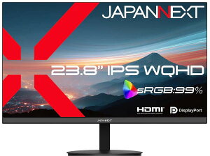 JAPANNEXT �W���p���l�N�X�g WQHD�Ή� 23.8�^�t���f�B�X�v���C/HDMI×1�ADP×1/�u���b�N/�X�s�[�J�[�L/2�N�ۏ� JN-IPS238Q �P�i�w���̂݉i���ꏤ�i�ł���Ε����w���j �N���W�b�g�J�[�h ���������