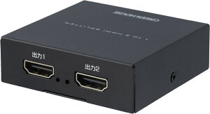 GREEN HOUSE �O���[���n�E�X HDMI�X�v���b�^ 4K2K 2�|�[�g ���^���u���b�N GH-HSPK2C-BK