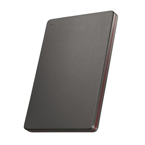 I�EO DATA �A�C�I�[�f�[�^ USB 5Gbps(USB 3.2 Gen1)USB-A�Ή��|�[�^�u���n�[�h�f�B�X�N�u�J�N�����vBlack×Red 1TB HDPX-UTS1KB