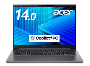 Acer �G�C�T�[ 14�^�m�[�gPC TravelMate X4 14 AI (Core Ultra 5/32GB/SSD512GB/Win11Pro/Copilot+PC) TMX414-51-H53Y