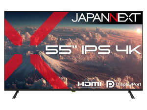 JAPANNEXT �W���p���l�N�X�g 4K�Ή� 55�^�t���f�B�X�v���C/HDMI×2�ADP×2/�u���b�N/�X�s�[�J�[/2�N�ۏ� JN-IPS55U �P�i�w���̂݉i���ꏤ�i�ł���Ε����w���j ����n�� �N���W�b�g�J�[�h �����