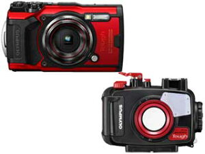 OLYMPUS オリンパス Tough TG-6(レッド)+PT-059 防水プロテクターセット 【tg6set】