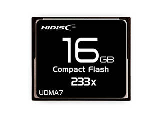 コンパクトフラッシュ 16GB 233倍速 Read35MB s 日時指定 MLCチップ搭載 HIDISC CFカード ハイディスク HDCF16G233XJP3 233x 人気ブランド
