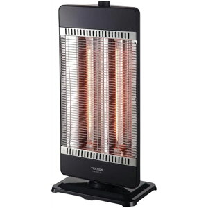 【台数限定!ご注文はお早めに!】 TEKNOS テクノス CHM-4532(K)カーボンヒーター900W(450W 管 2 灯)ブラック