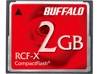 容量ラインナップ充実のハイコストパフォーマンスモデル 送料無料お手入れ要らず BUFFALO バッファロー コンパクトフラッシュ 引出物 RCF-X2G 2GB