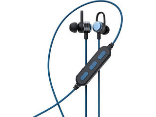 Owltech/オウルテック やわらかフックで耳に固定 Bluetooth5 ステレオイヤホン マグネット付 ブルー OWL-BTEP06S-BL