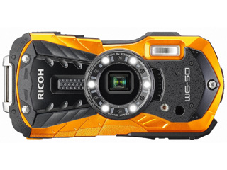 水深14ｍの防水性能と1.6ｍの耐衝撃性能を備えた防水コンパクトデジタルカメラ お得なセットもあります RICOH リコー catokka 期間限定 最安値挑戦 WG-50 新品同様 オレンジ