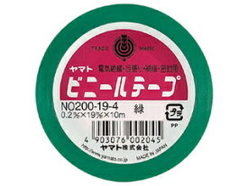 YAMATO/ヤマト ビニールテープ 19mm 緑 NO200-19-4 幅19mm×長10m