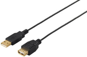 BUFFALO �o�b�t�@���[ USB2.0�����P�[�u�� (A to A) �X���� 0.5m �u���b�N BSUAASM205BK
