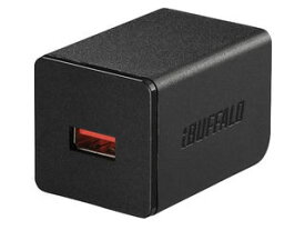 BUFFALO/バッファロー AC-USB 2.4A 自動判別USBx1 ブラック BSMPA2402P1BK