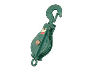 H.H.H. スリーエッチ 強力型滑車一車スナッチ フック型75mm 75X1S