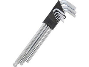 TRUSCO/トラスコ中山 角曲げボールポイント六角棒レンチセット 9本組 TBRK-9S