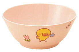 KOKUSAI KAKO 国際化工 メラミン　子供食器　ひよこぐみ　汁碗（身）ピンク　J6BHIP