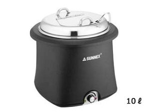 SUNNEX サンネックス SX 電気式スープウォーマー E07-1001 ステンレス蓋仕様 10L