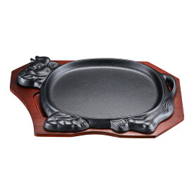 CHUBU 中部コーポレーション トキワ 鉄鋳物製 ステーキ皿 312 アニマル 30cm