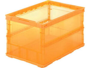 TRUSCO �g���X�R���R ���^�܂肽���݃R���e�i�X�P�� 50L �I�����W TSK-O50BOR