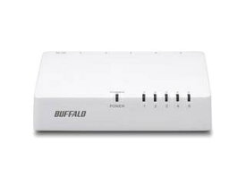 BUFFALO バッファロー 10/100Mbps対応 スイッチングハブ マグネット無/プラスチック/電源外付 5ポート LSW4-TX-5EPL/WHD ホワイト