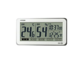 CITIZEN/シチズン 8RD206-A03 ライフナビD206A 掛置兼用デジタル温・湿度計(時計付き） 日付表示/環境目安表示
