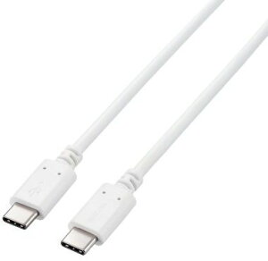 ELECOM GR USB Type-C to USB Type-CP[u/X^_[h/USB PDΉ/100W/1.5m/zCg MPA-CC5P15WH