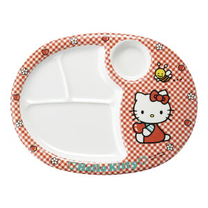 Daiwa 台和 メラミンお子様食器「ニューキティ」/ランチ皿大(ギンガム) 【お子様ランチ】【パーティ】【kidsplate】【lunch】【豪華】【盛り付け】【子供】