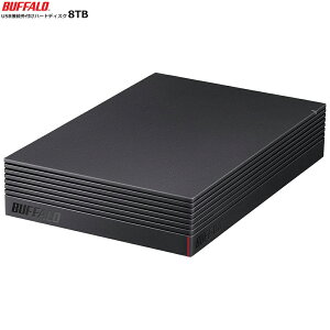 BUFFALO obt@[ USB3.1iGen1j/USB3.0ڑOtn[hfBXN 8TB PCpTV^p HD-NRLD8.0U3-BA
