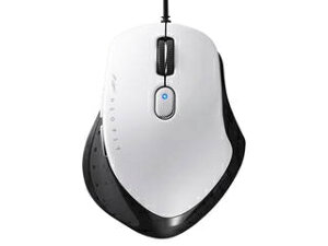 BUFFALO �o�b�t�@���[ �L�� BlueLED 5�{�^�� �l�I�t�B�b�g�}�E�X M�T�C�Y �z���C�g BSMBU510MWH