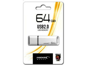 HIDISC/�n�C�f�B�X�N USB 2.0 �t���b�V���h���C�u 64GB �� �L���b�v�� HDUF113C64G2