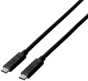 ELECOM GR X}[gtHpUSBP[u/USB3.1(Gen1)(C-C)/Fؕi/1.0m/ubN MPA-CC13A10NBK