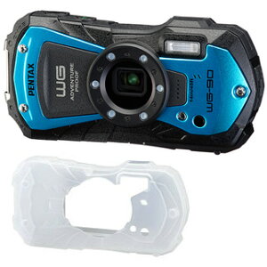 PENTAX �y���^�b�N�X WG-90�i�u���[�j�{O-CC1252 �v���e�N�^�[�W���P�b�g�Z�b�g�ywg90set�z